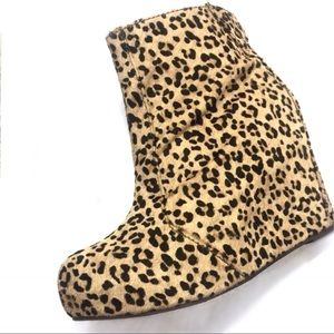 Jeffrey Campbell | Pixie Fur Wedge Bootie
